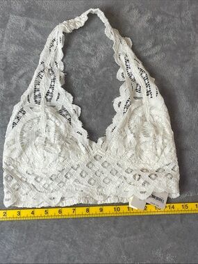 NWT Free People white lace bandeau size XL